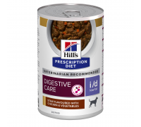 Hill's Prescription Diet i/d Low Fat spezzatino per cani aromatizzato con pollo e verdure da 354 gr 